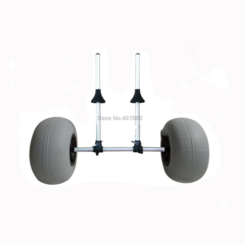 Fishing Kayak Cart - Opvouwbare rechtopstaande kajaktrailer, platformtype strandtrailer, opblaasbare