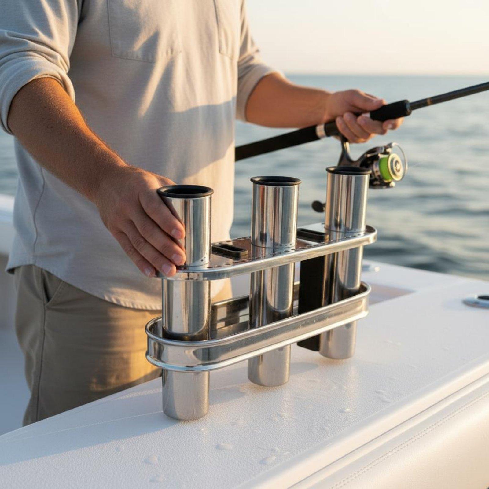 Waterdichte roestvrijstalen he - Fishing Kayak Rod Holder recensie en prijs